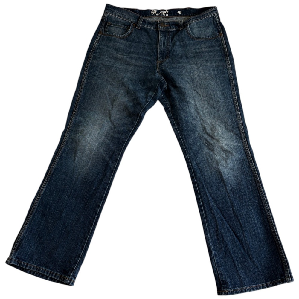 Wrangler‎ Retro Relaxed Boot Cut Jeans Men 34x32 (35x30.5) Blue Med Wash Western